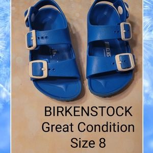 Birkenstock Sandals. Blue. Size 8
